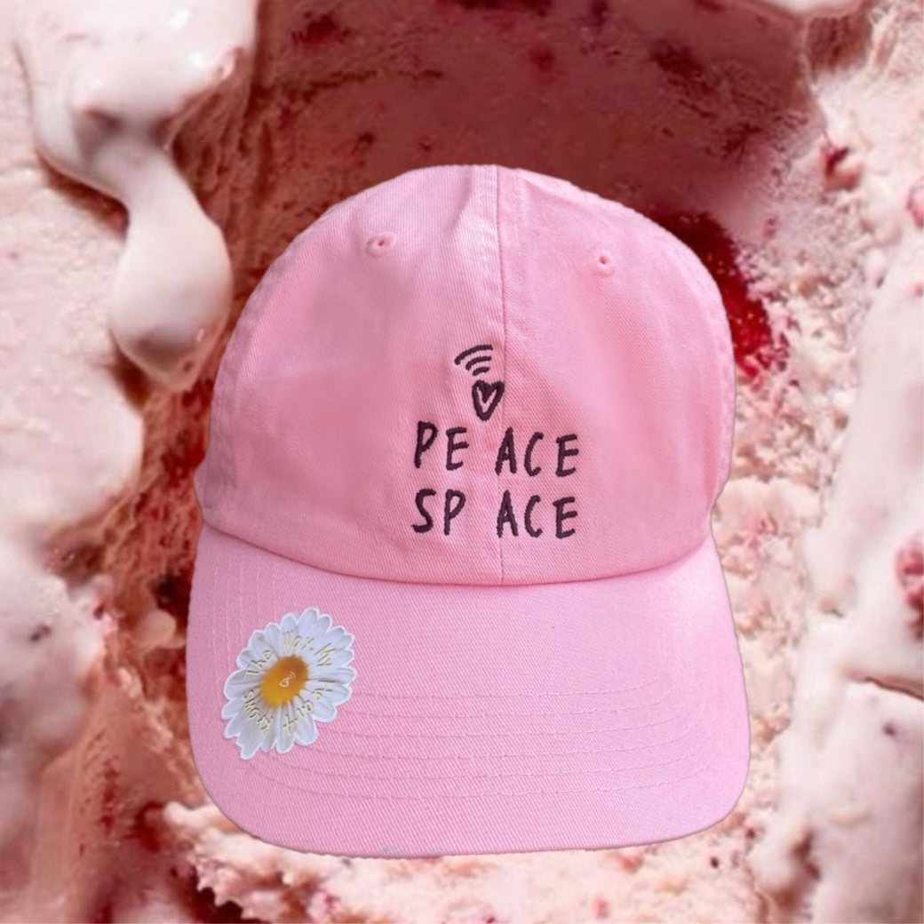 PEACE SPACE CAP(フラワーステッカー付き)