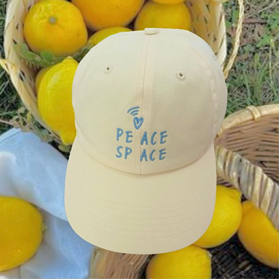 PEACE SPACE CAP(フラワーステッカー付き)